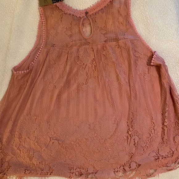 Chance or Fate women’s 3x Blush Powder pullover dressy sleeveless top.  NWT - Picture 5 of 7